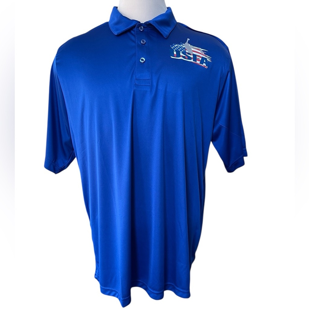 TEAM 365 USFA Royal Blue Fastpitch Softball Umpire Shirt  Shortsleeve‎ 2X